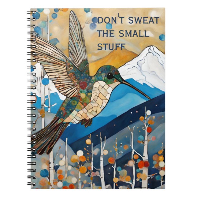 Uppmuntran Hummingbird Anteckningsbok (Framsidan)