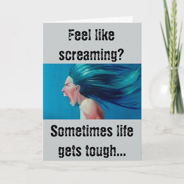 Uppmuntran i svåra tider! kort (Framsida)