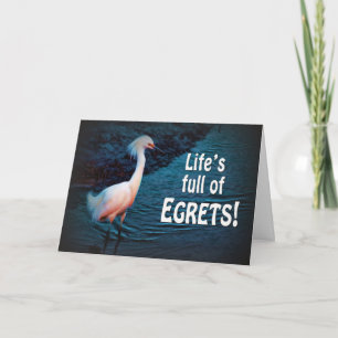 UPPMUNTRAN - INTE BEKLAGA - FLYTTNING PÅ (egrets) Kort