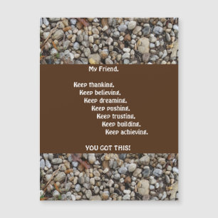 Uppmuntran Man Magnetic Greeting Card