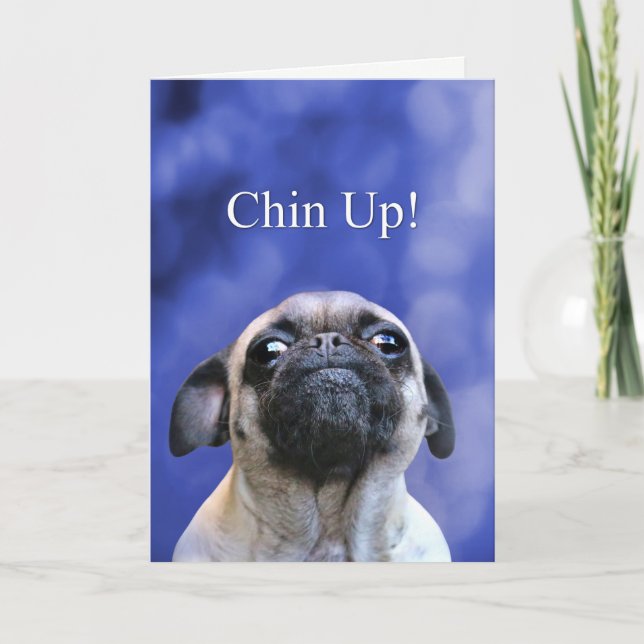 Uppmuntran stannar där och kör upp Pug Hund Kort (Framsida)