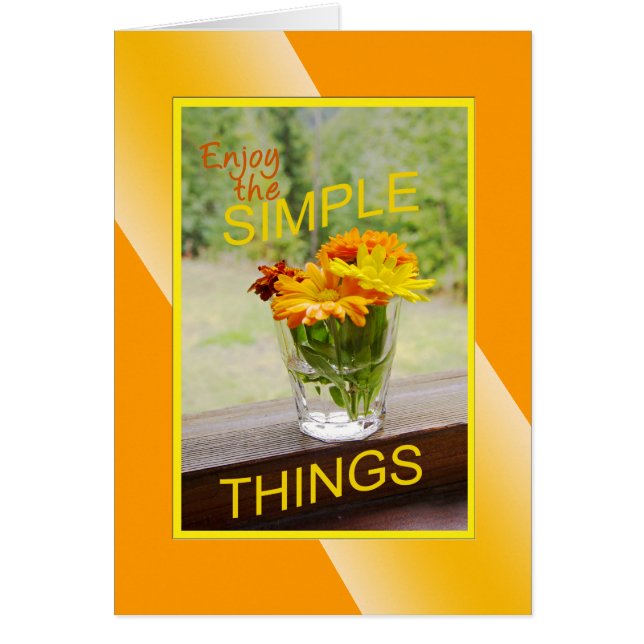 Uppmuntran "Stoppa och minska Daisyn" Hälsningskort (Framsidan)