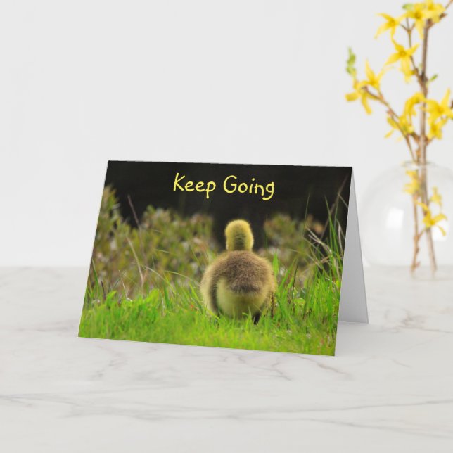 Uppmuntran till baby fågelart kort (Gul blomma)