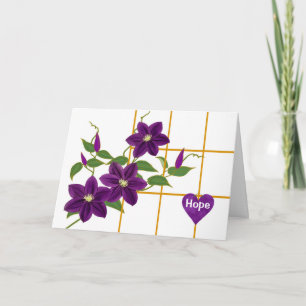 Uppmuntran till Behållans klättring med Clematis Kort