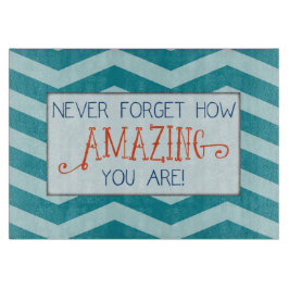 Uppmuntran till fantastisk med Teal Chevron Rand