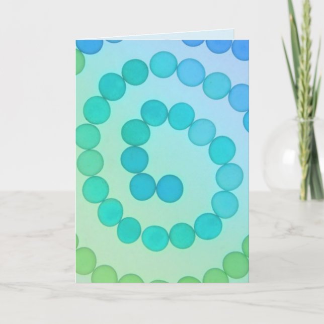 Uppmuntran till spiral Art Kort (Framsida)