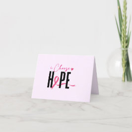 uppmuntrande cancerkort i hopp tack kort