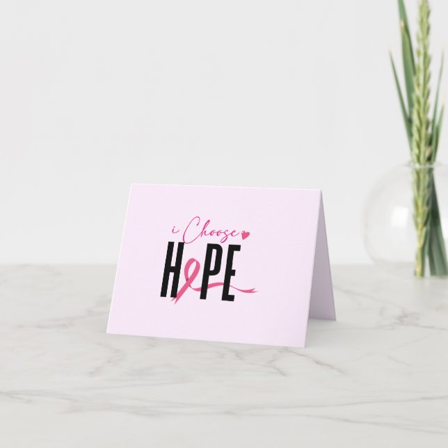 uppmuntrande cancerkort i hopp tack kort (Framsida)