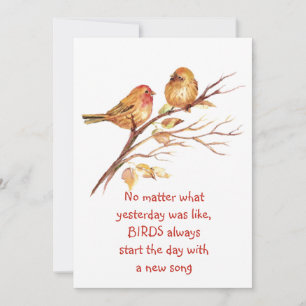 Uppmuntrande citat av Sparrow Bird-inspirationskäl Kort