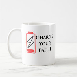 Uppmuntrande Citat för att Ladda Din Tro Kaffemugg