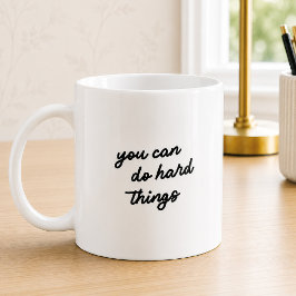 Uppmuntrande Du Kan Göra Svåra Saker Typografi Cit Kaffemugg