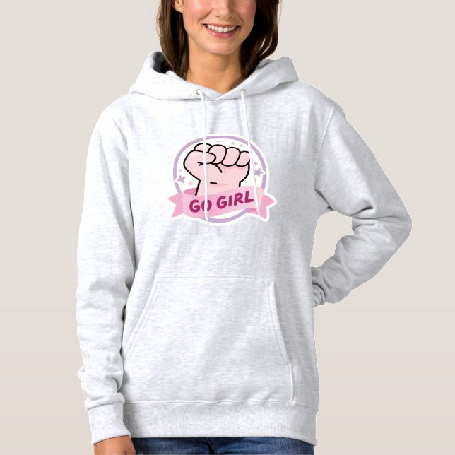 Uppmuntrande flickkraft-empowerment-sweatshirt t shirt (Framsida)