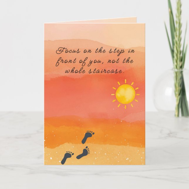 Uppmuntrande och stöd kort (Framsida)