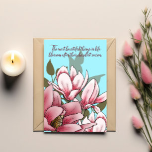 Uppmuntrarkort: Magnoliablommans Styrka Kort