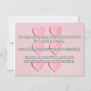 Uppmuntring av positiv offertbeläggning för Empath Vykort