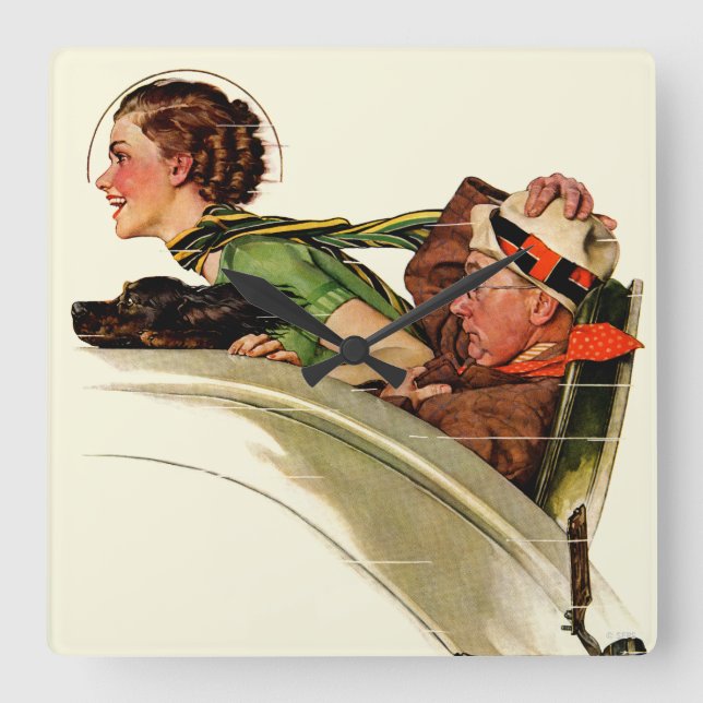 Uppmuntring Fyrkantig Klocka (Framsida)