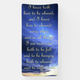 Uppmuntringsbanderoll - Filippinerna 4:12
