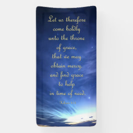 Uppmuntringsbanderoll - Hebrews 4:16