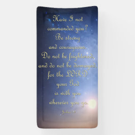 Uppmuntringsbanderoll - Joshua 1:9