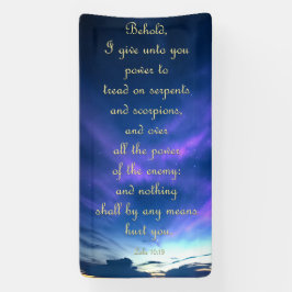 Uppmuntringsbanderoll - Luke 10:19