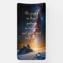 Uppmuntringsbanderoll - Romans 12:12