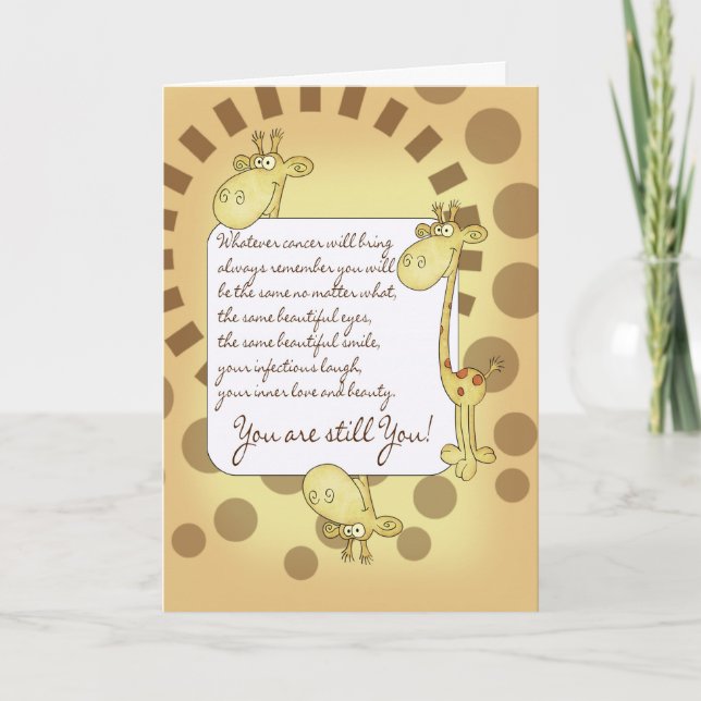 Uppmuntringskort för cancerpatienter kort (Framsida)