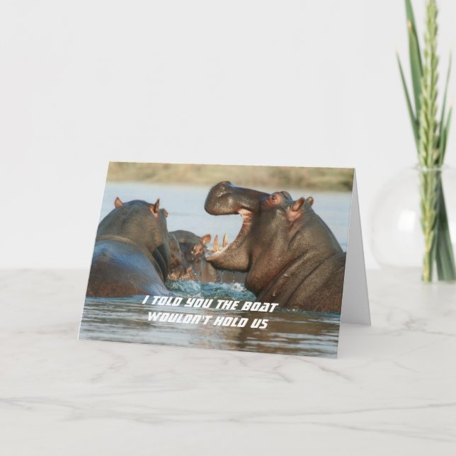 Uppmuntringskort för hippos-fonogram kort (Framsida)
