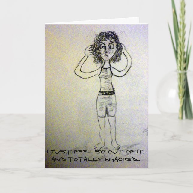 Uppmuntringskort för sjuka patienter eller cancerp kort (Framsida)