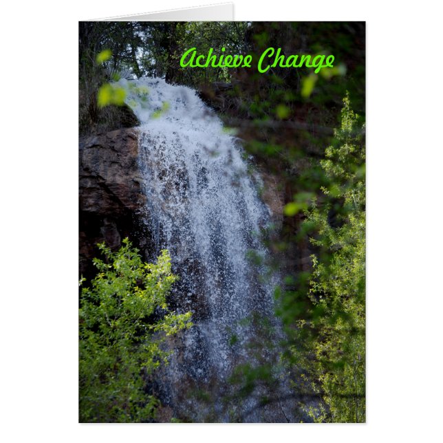 Uppnå ändring hälsningskort (Framsidan)