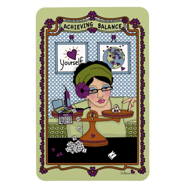 Uppnå balans_A_4x6-kylmagnet Magnet (Vertikal)