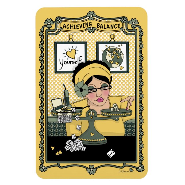 Uppnå balans_C_4x6-kylmagnet Magnet (Vertikal)