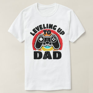 Uppnå en nivå högre till pappa - rolig design för t shirt