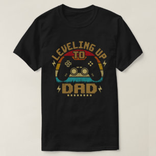 Uppnå en nivå högre till pappa - rolig spelande pa t shirt