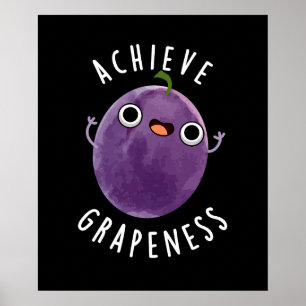 Uppnå graderingsfunktion Luddig Mörk BG för grafik Poster