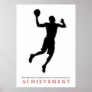 Uppnådd filmspelare i basketboll för motiv poster