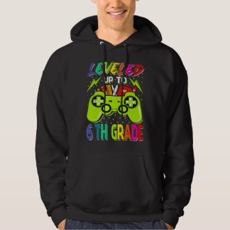 Uppnådde 6:e Klass Gamer Tillbaka Till Skolan Förs Hoodie