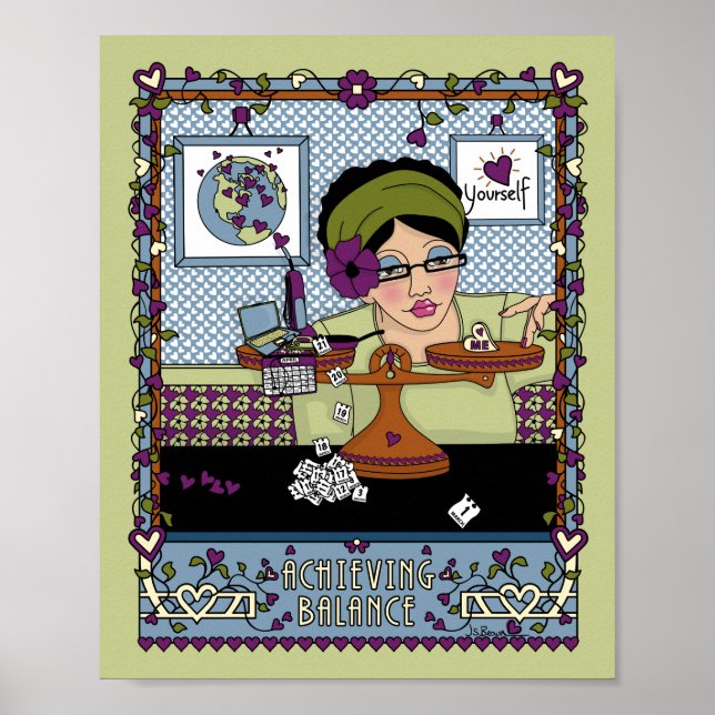 Uppnålar balans_A_8x10-Poster Poster (Framsidan)