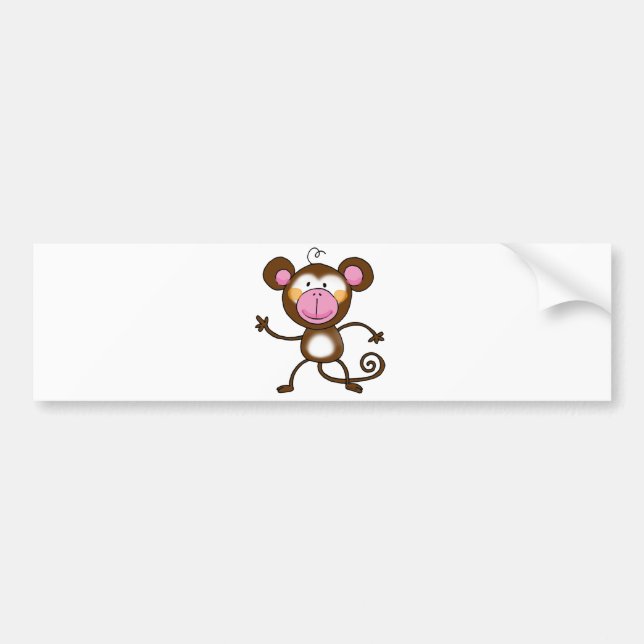 Uppnosig apa bildekal (Framsidan)