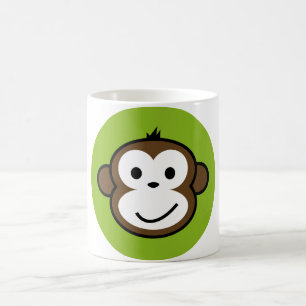 Uppnosig apa kaffemugg