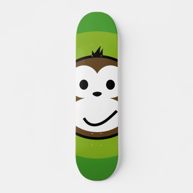 Uppnosig apa skateboard bräda 20,5 cm (Framsida)