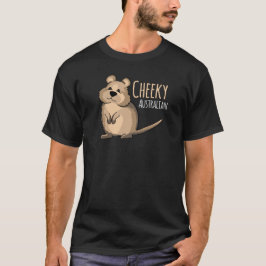 Uppnosig australiensisk gullig Quokka T-tröja T Shirt