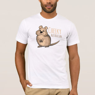 Uppnosig australiensisk gullig Quokka T-tröja T Shirt