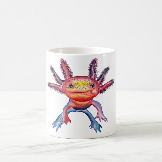 Uppnosig Axolotldesignmugg Kaffemugg (Center)