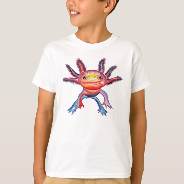Uppnosig AxolotldesignT-tröja Tröja (Framsida)