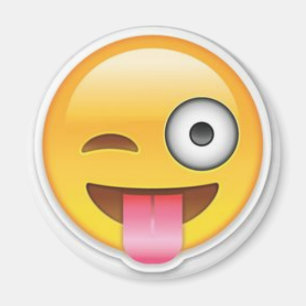 Uppnosig emojiblinkning magnet