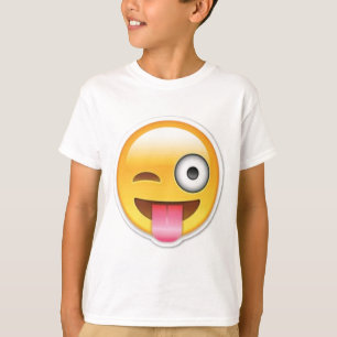 Uppnosig emojiblinkning tee