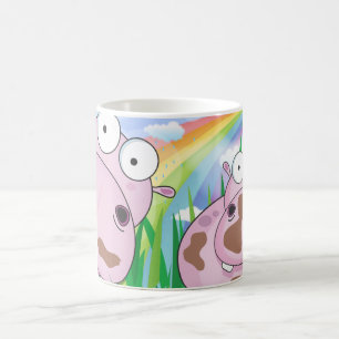 Uppnosig flodhäst kaffemugg