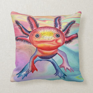 Uppnosiga den dekorativa Axolotldesignen dämpar Kudde