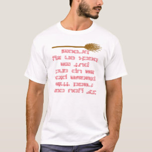 uppochnervänd häxa tee shirt