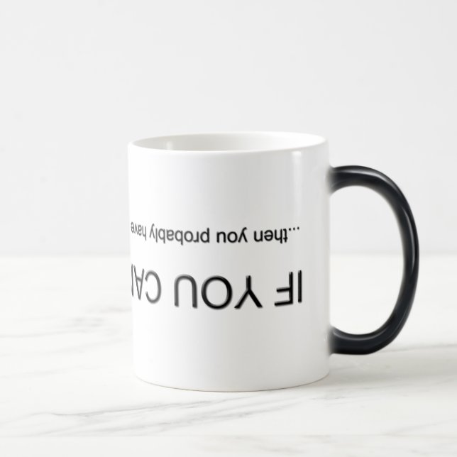 Uppochnervänd mugg (Höger)